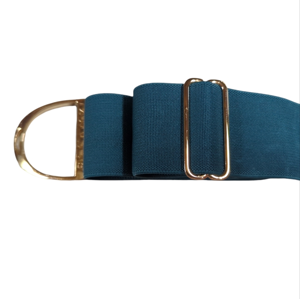Ellany Equestrian Adjustable Horseback Riding Belt Gold Hardware